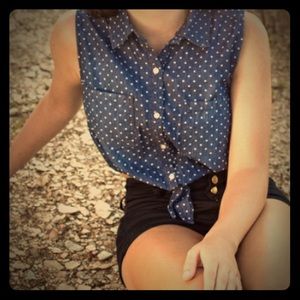 POLKA-DOT VEST- LARGE